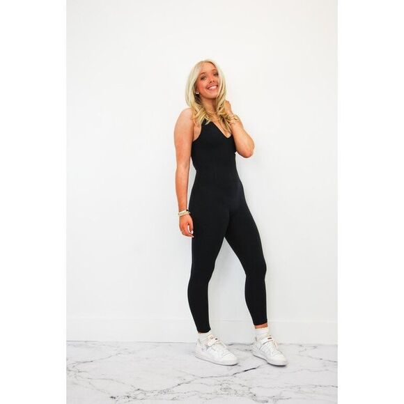 NWOT Free People Movement FP Never Better One Piece In Black Size Large - Picture 14 of 14